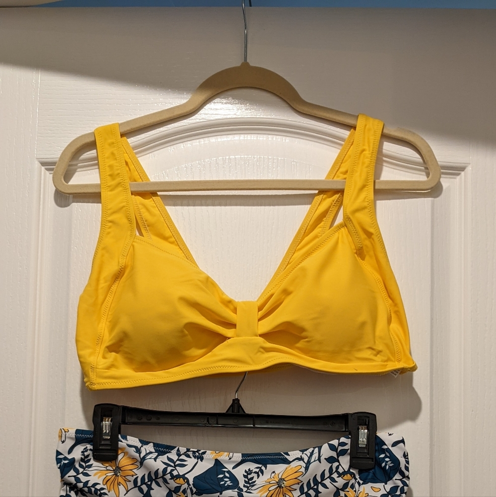 High waisted bathing suit